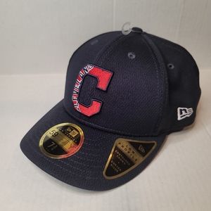 CLEVELAND INDIANS MLB New Era 59FIFTY 2021 Spring Training Hat Fitted Cap 7-3/4.